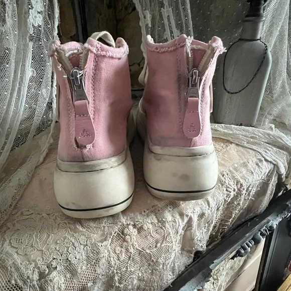 R13 Kurt sneakers distressed by me worn once indoors. - Picture 2 of 4